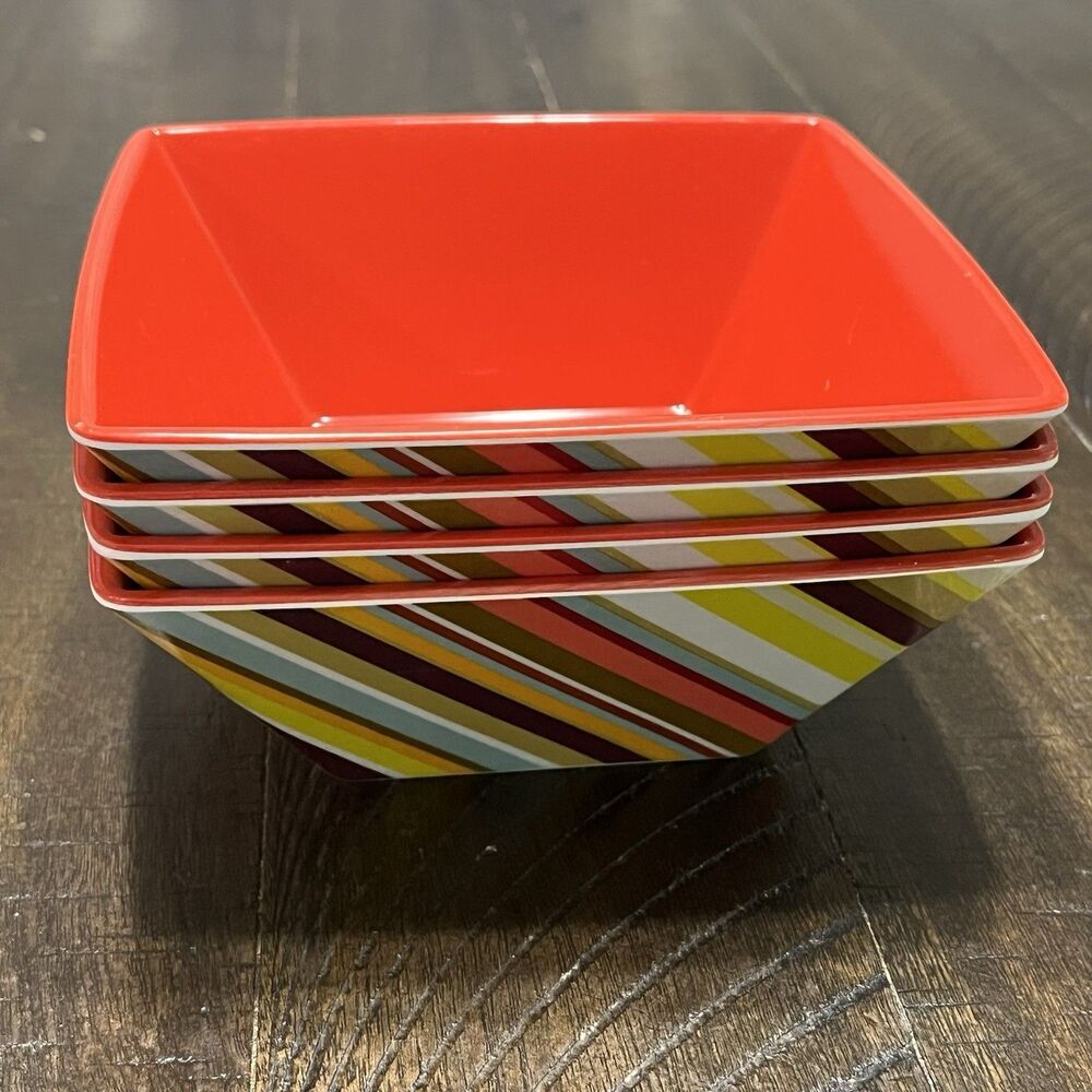 Missoni Target Set of 4 Cereal Bowls 20th Anniversary Melamine 6” Geometric